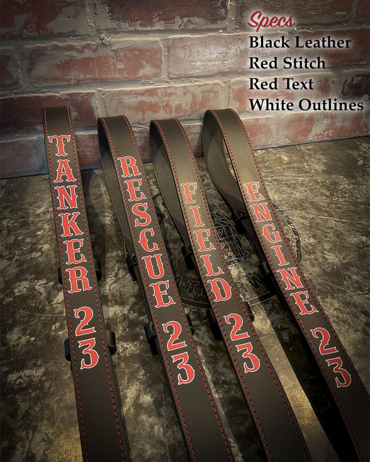 Firefighter Radio Strap — Hi-Def Custom Leather Radio Strap