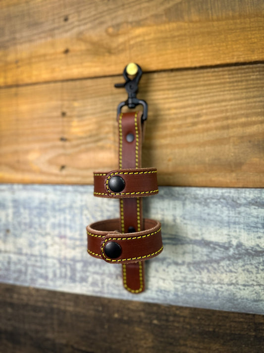 Inverted Leather Flashlight Holder - Box 31 Leatherworks