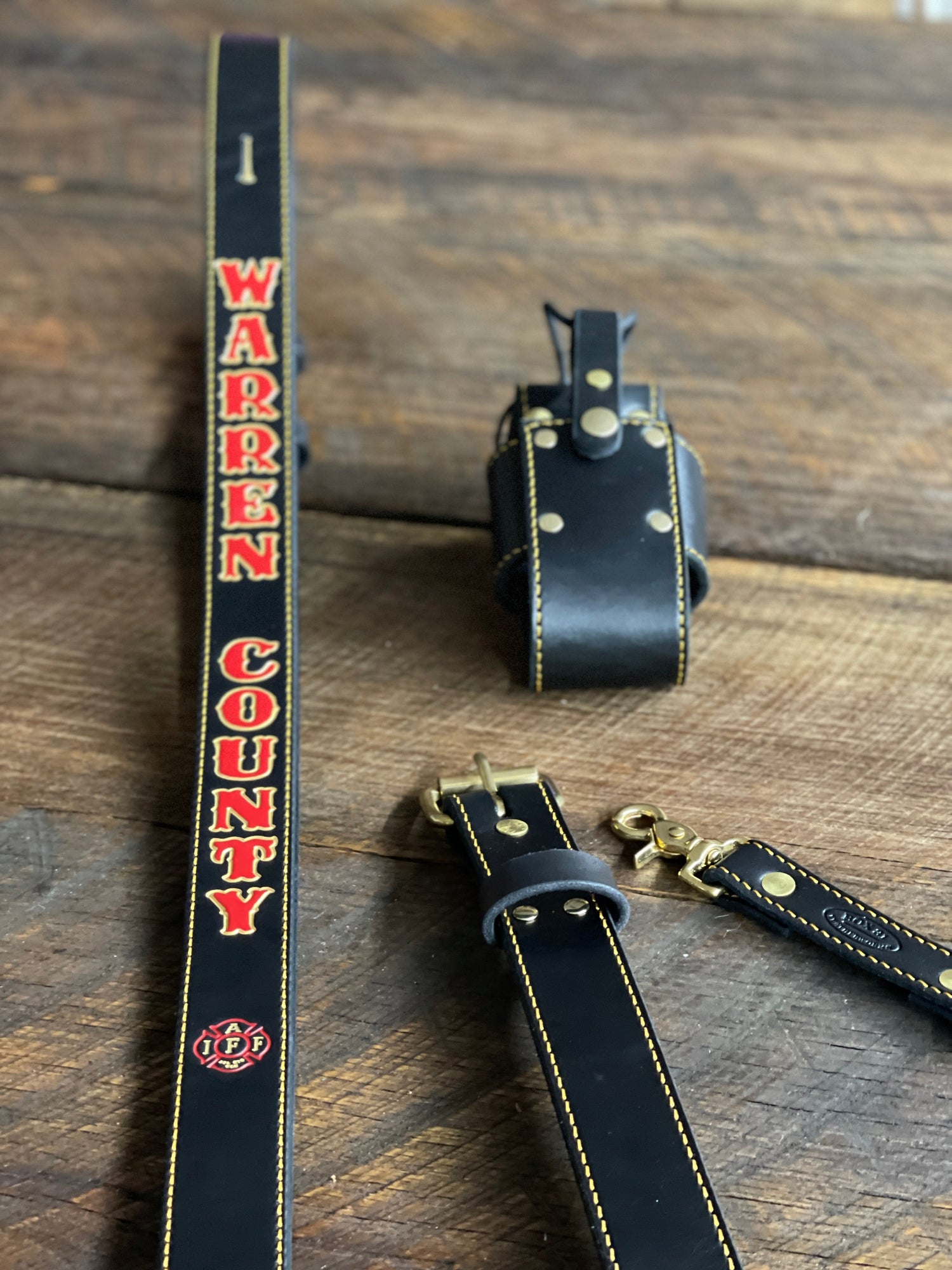 Fire Service Leather Straps - Box 31 Leatherworks