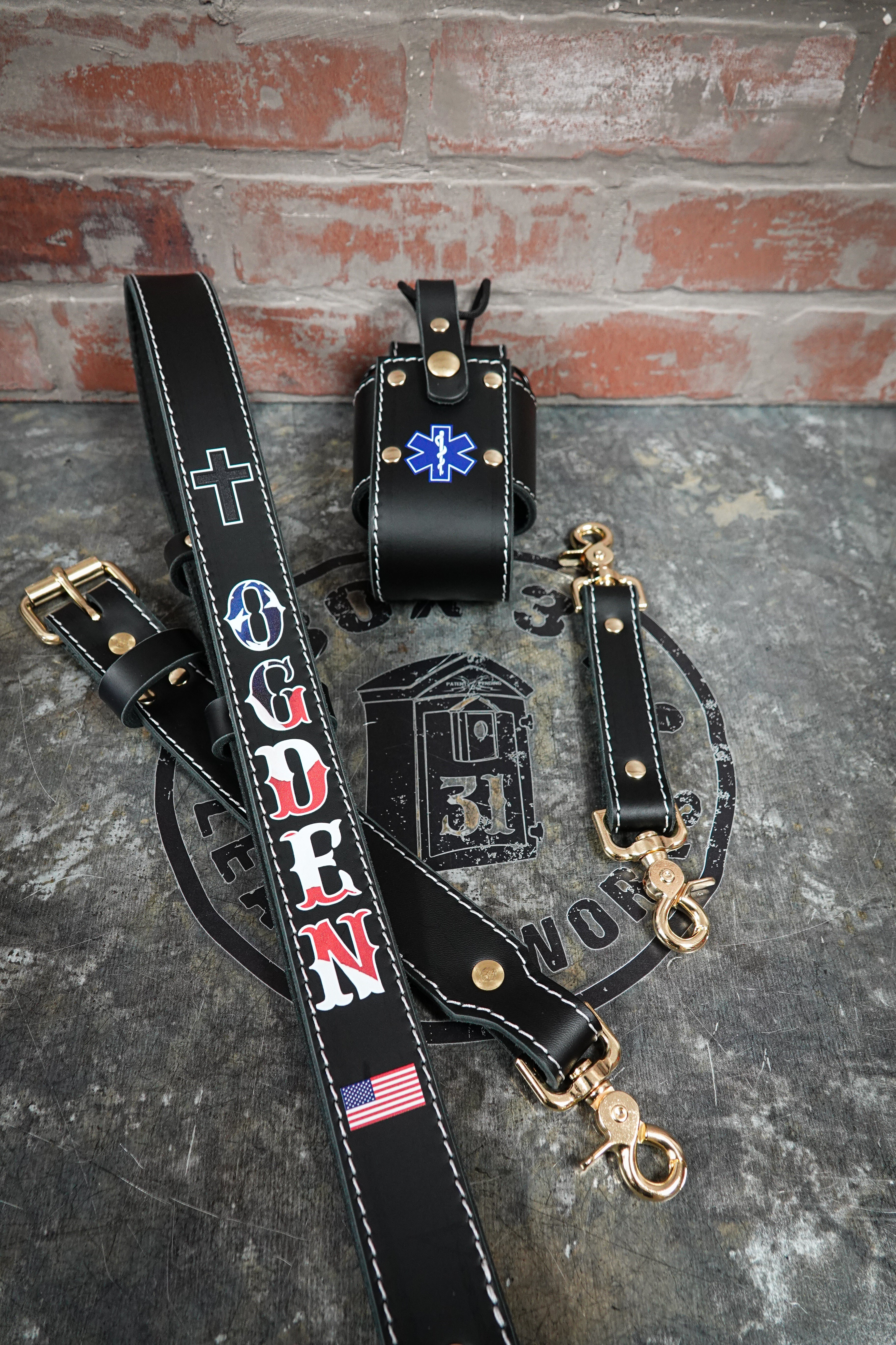 Custom Firefighter Leather Gear & Shields | Box 31 Leather – Box