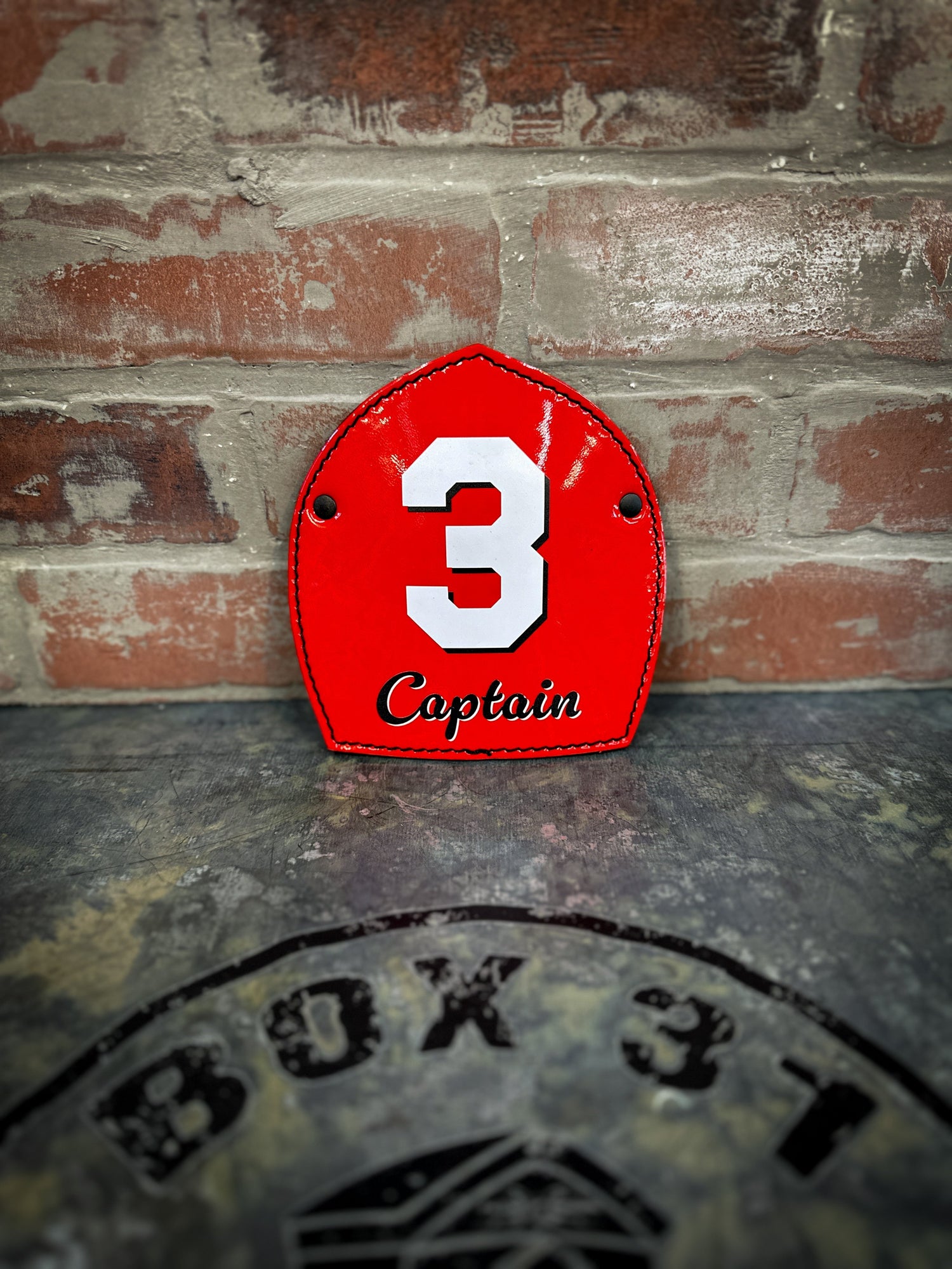 Patent Leather Boston Style Shields - Box 31 Leatherworks