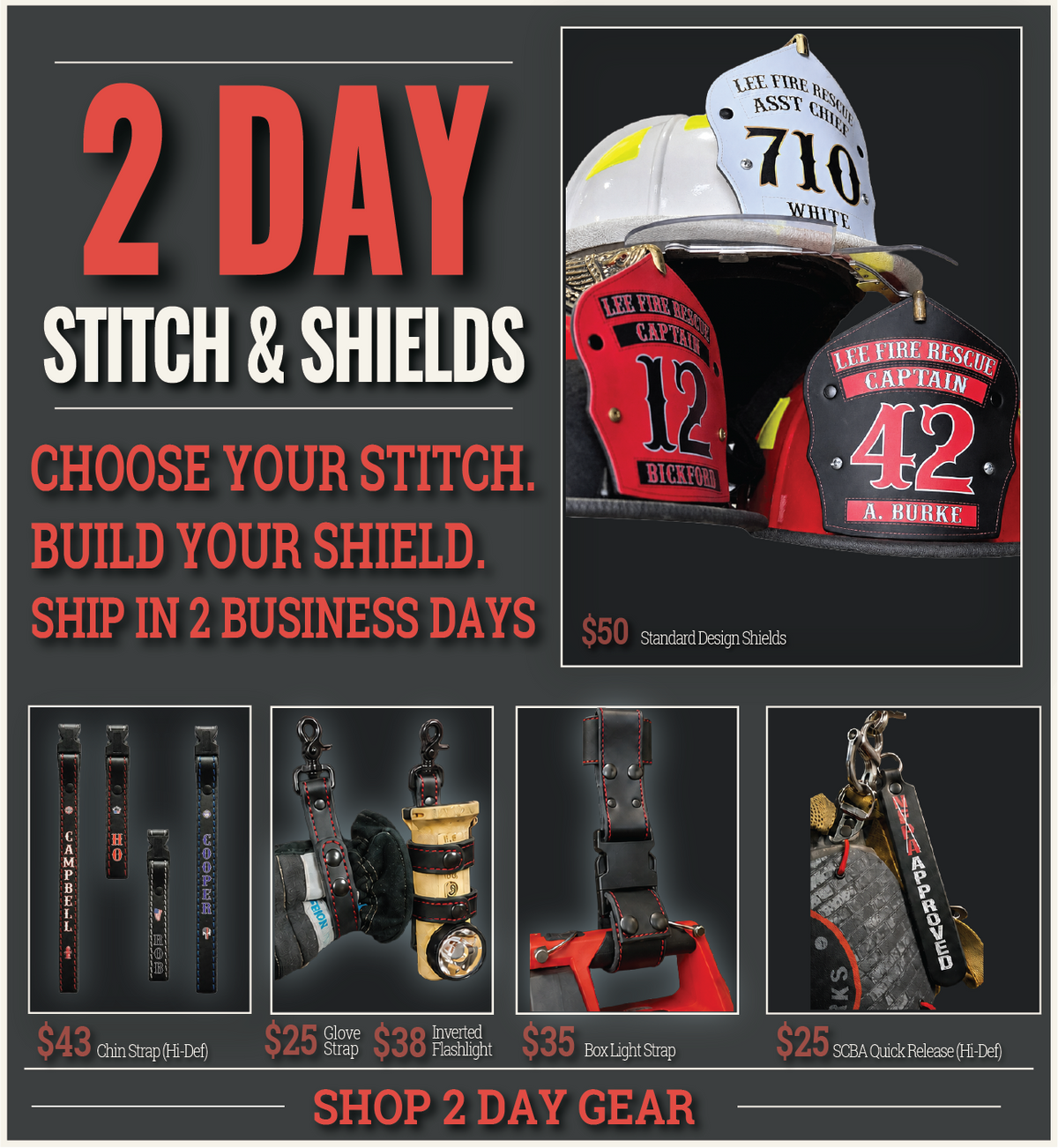 2 day firefighter leather gear — Box 31 Leather