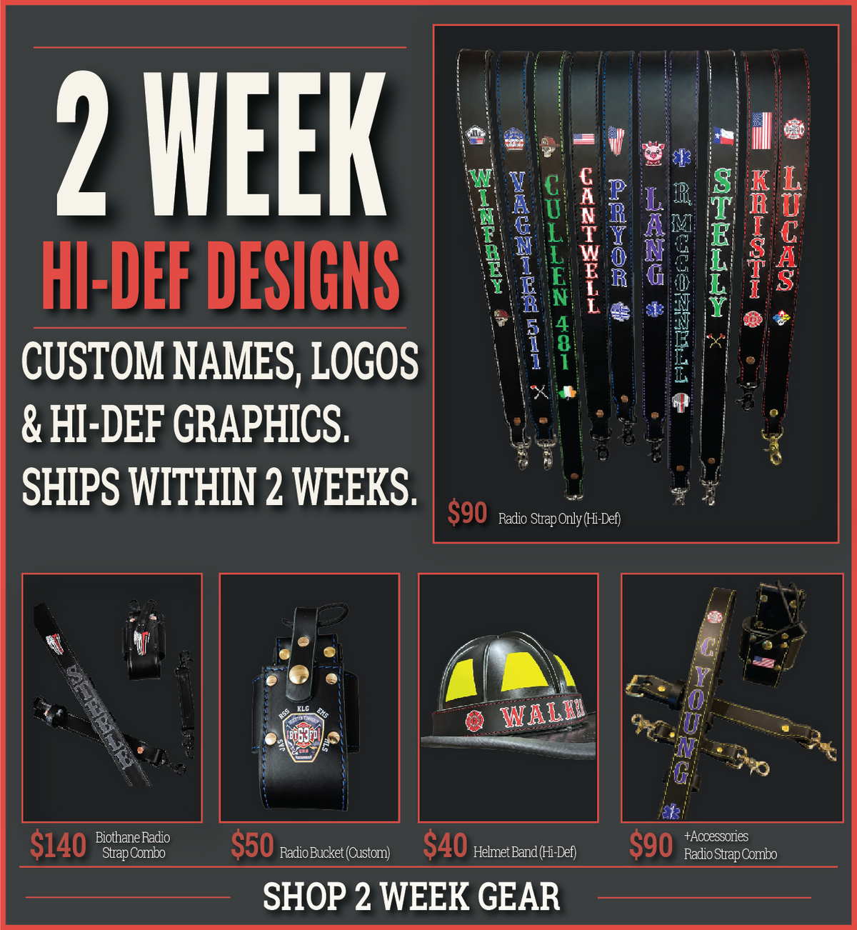 2 week firefighter leather gear — Box 31 Leather