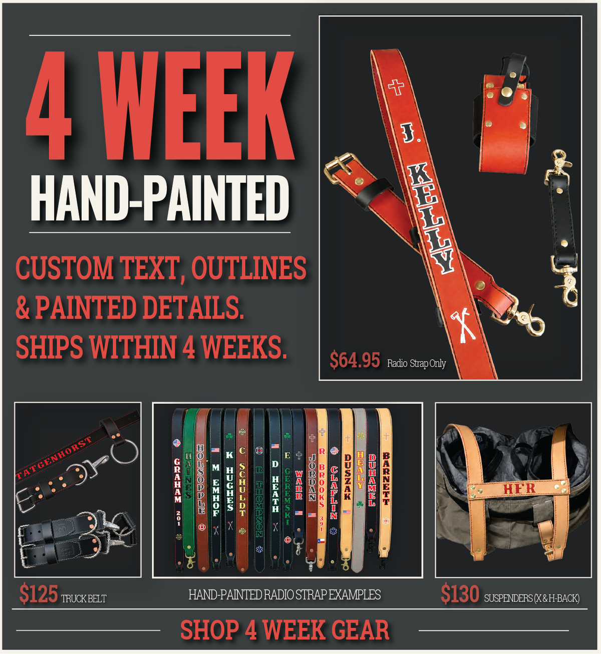 4 week firefighter leather gear — Box 31 Leather