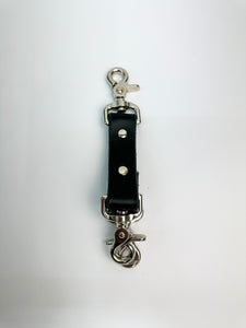 RTS - Box Light Clip - Black Leather w/ Nickel Hardware