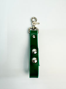 RTS - Glove Strap - Green Leather w/ Nickel Hardware