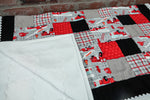 Toddler/Baby Quilt - White Fleece Backing