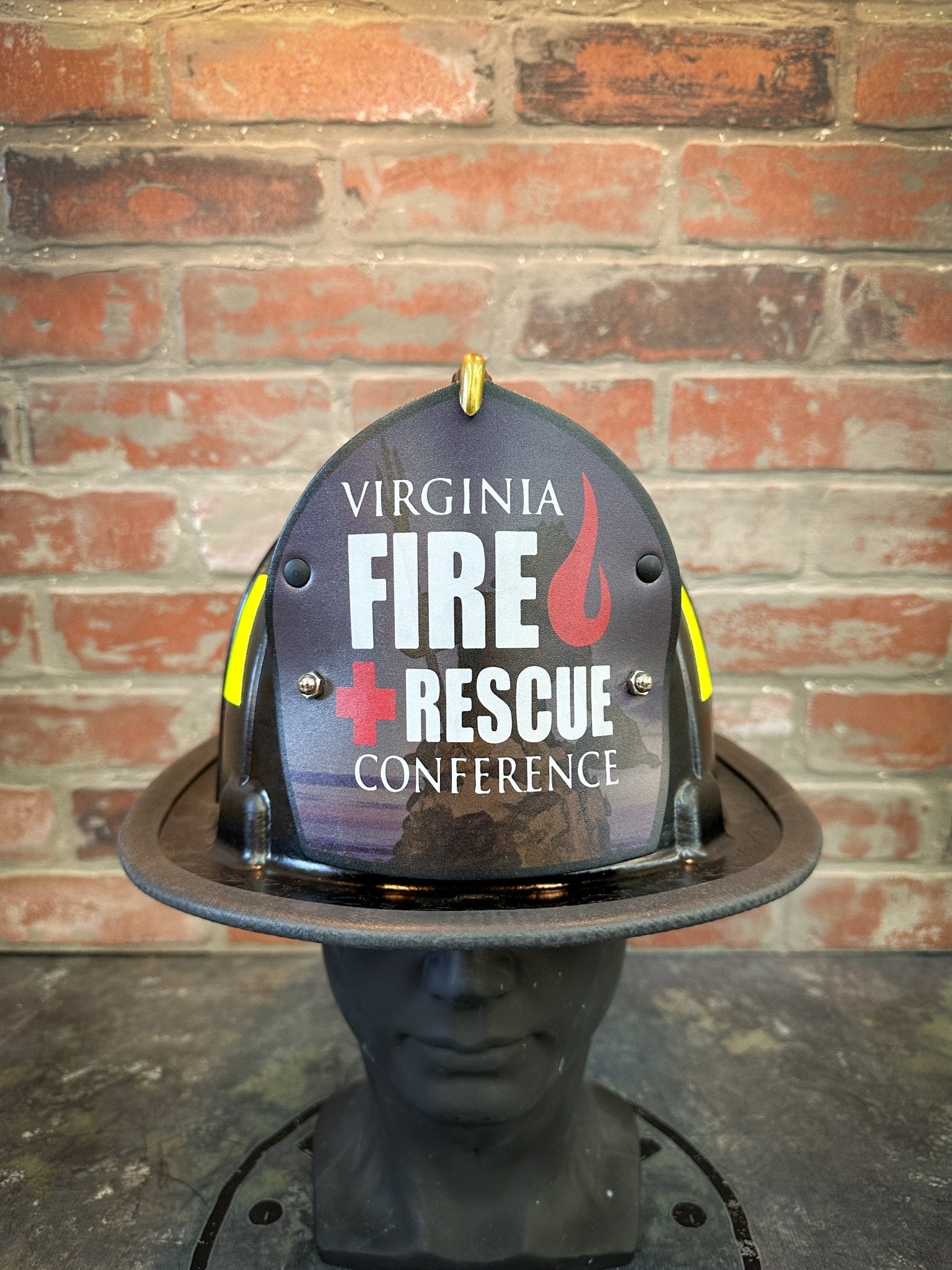 Custom Boston-Style Leather Helmet Front | Box 31 Leatherworks