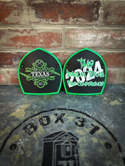 Boston - Style Leather Helmet Front – Fully Custom Design - Box 31 Leatherworks