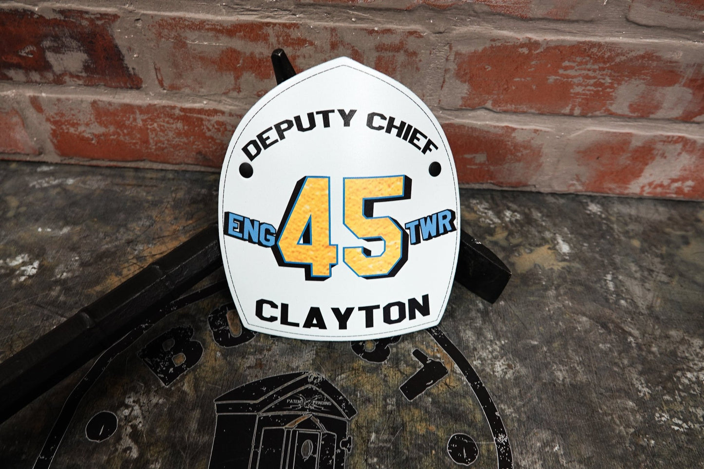 Boston - Style Leather Helmet Front – Fully Custom Design - Box 31 Leatherworks