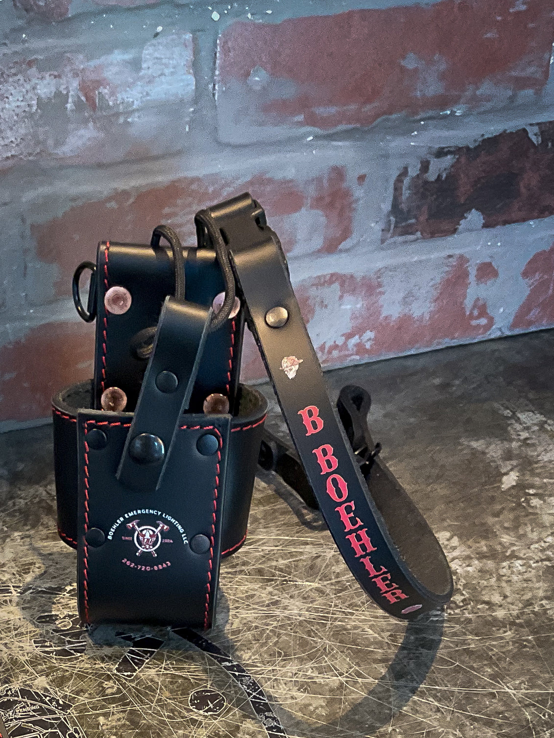 Firefighter Leather Chin Strap – Personalized Hi-Def
