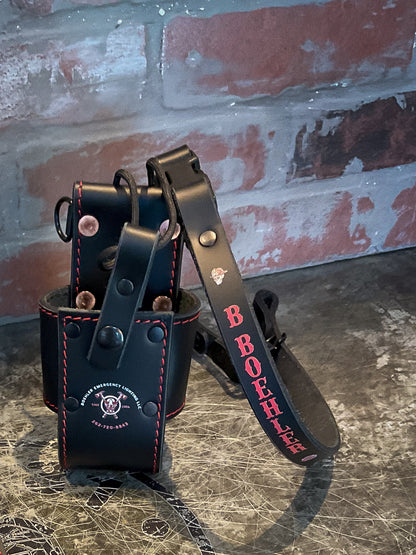 Firefighter Leather Chin Strap – Personalized Hi-Def