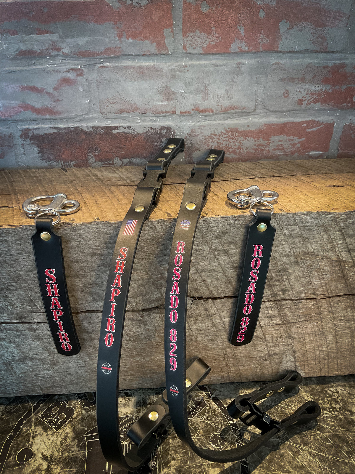 Firefighter Leather Chin Strap – Personalized Hi-Def