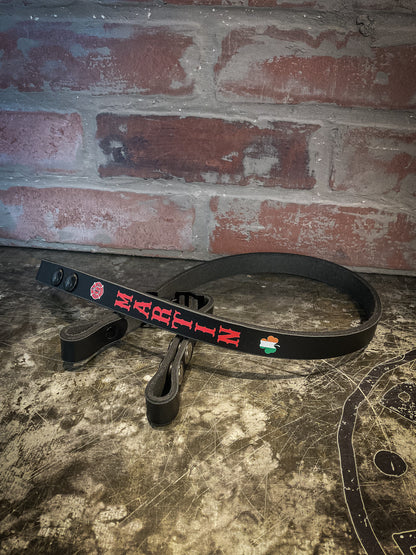 Firefighter Leather Chin Strap – Personalized Hi-Def
