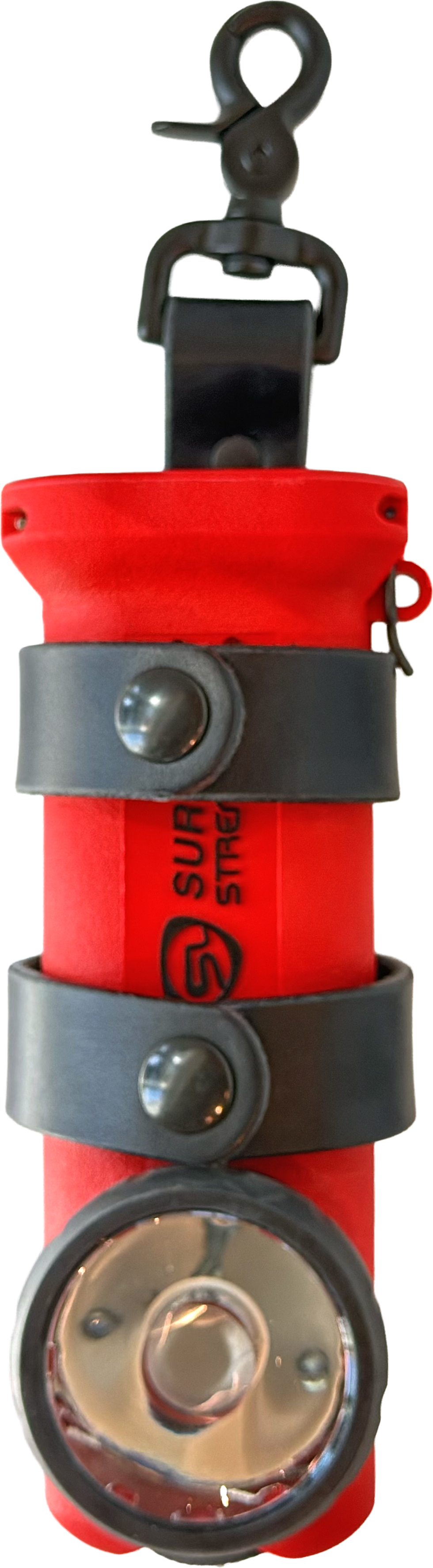 Ready-to-Ship Inverted Leather Flashlight Holder