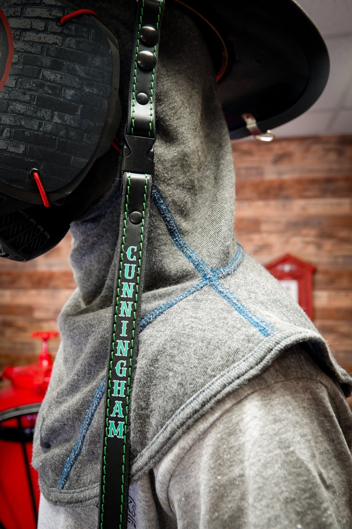 Chin Strap - Personalized Hi - Def - Box 31 Leatherworks