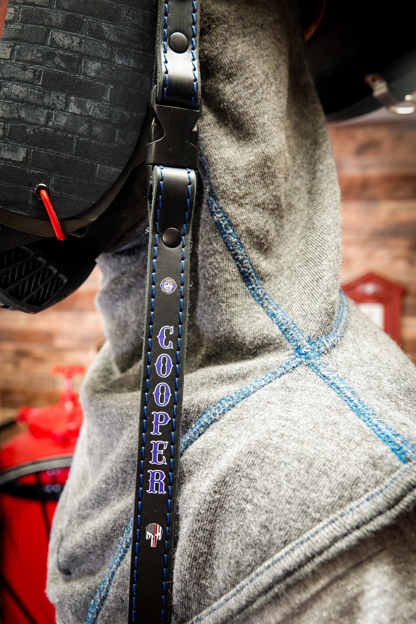 Chin Strap - Personalized Hi - Def - Box 31 Leatherworks