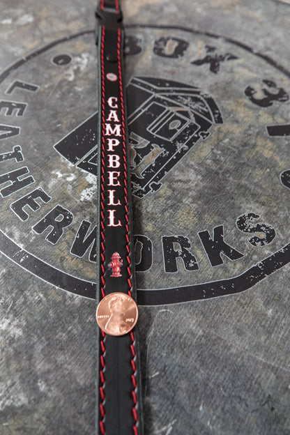 Chin Strap - Personalized Hi - Def - Box 31 Leatherworks