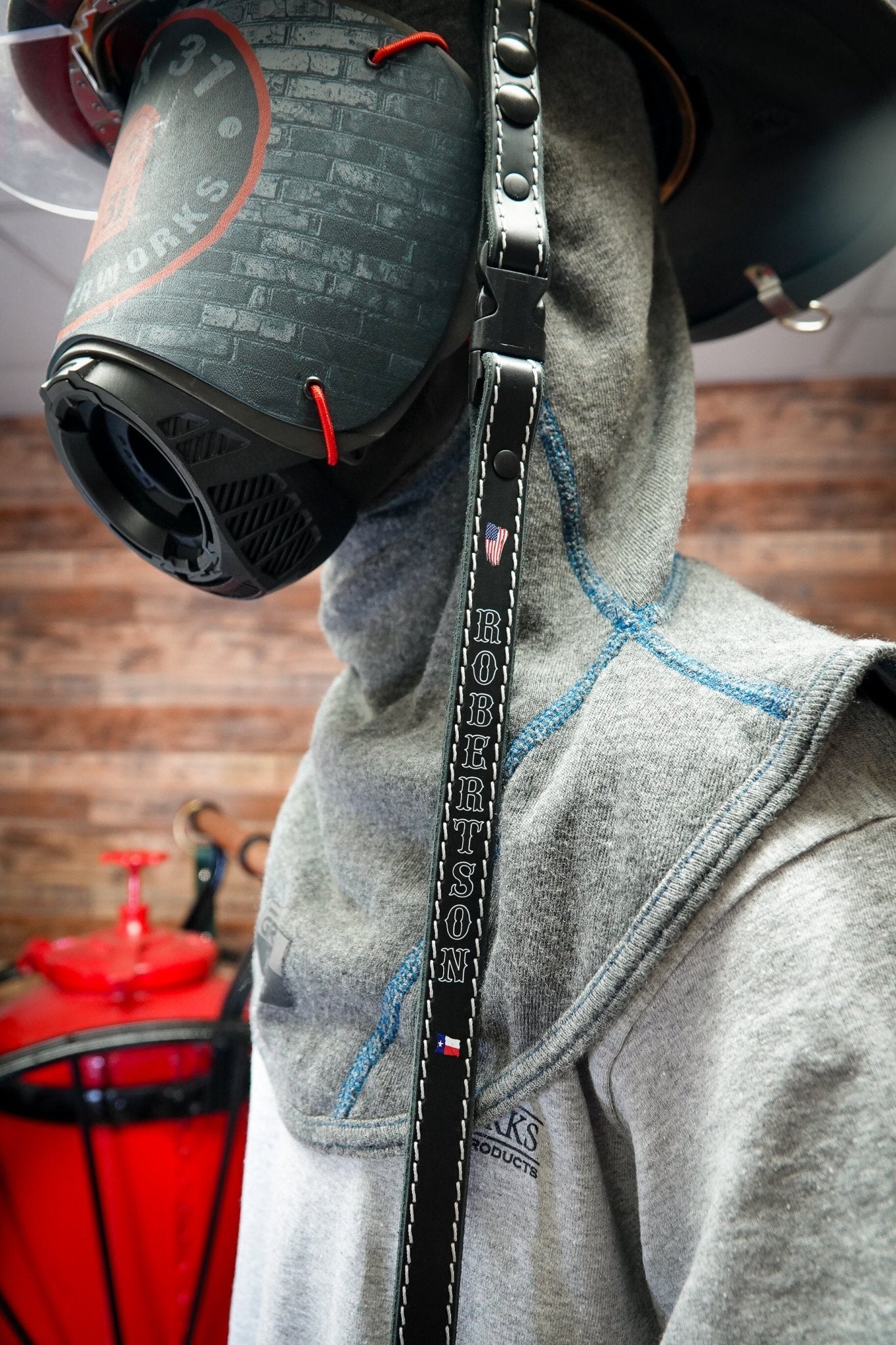 Chin Strap - Personalized Hi - Def - Box 31 Leatherworks