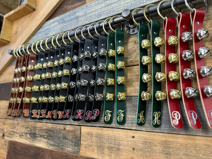 Christmas Sleigh Bells Door Hangers - Box 31 Leatherworks