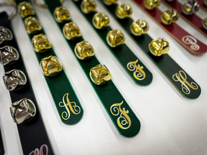 Christmas Sleigh Bells Door Hangers - Box 31 Leatherworks