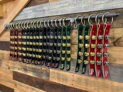 Christmas Sleigh Bells Door Hangers - Box 31 Leatherworks