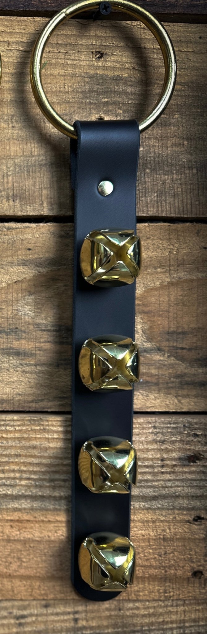 Christmas Sleigh Bells Door Hangers - Box 31 Leatherworks