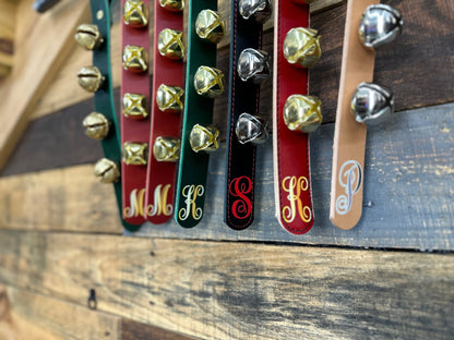 Christmas Sleigh Bells Door Hangers - Box 31 Leatherworks