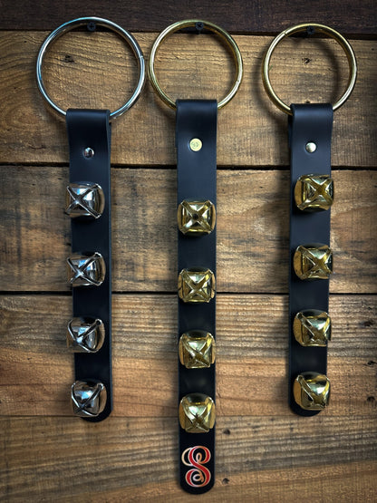Christmas Sleigh Bells Door Hangers - Box 31 Leatherworks
