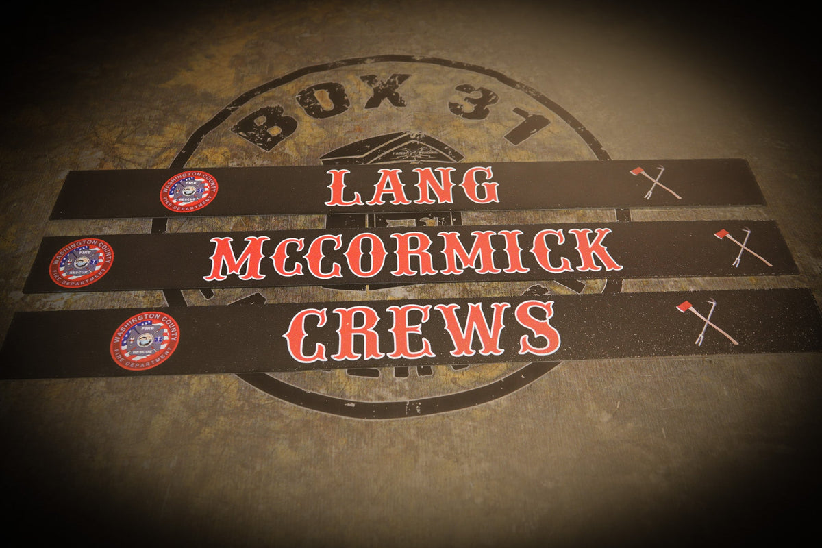 Custom Firefighter Locker Tags – Leather & ABS | Box 31 Leatherworks