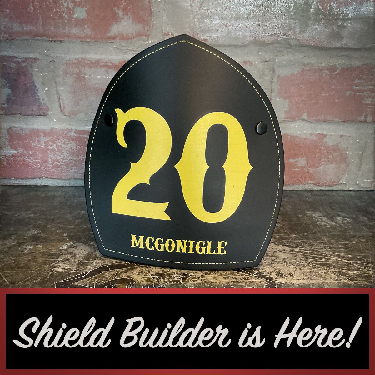 Firefighter Boston Style Leather Helmet Front – Name & Number Edition - Box 31 Leatherworks