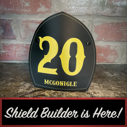 Firefighter Boston Style Leather Helmet Front – Name & Number Edition - Box 31 Leatherworks