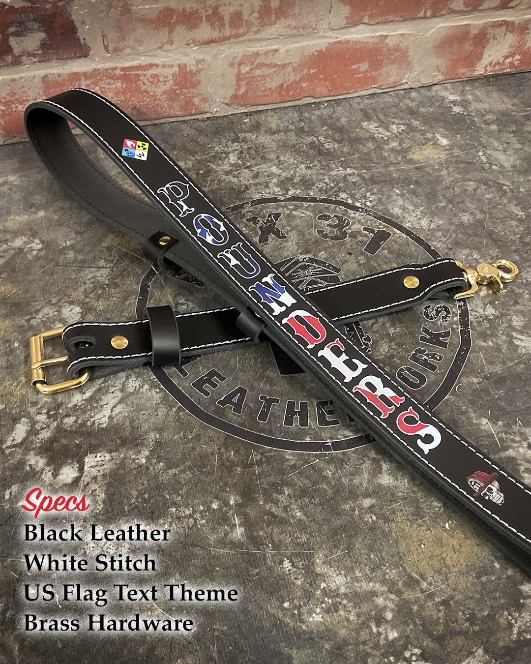 Firefighter Radio Strap — Hi - Def Custom Leather Radio Strap - Box 31 Leatherworks