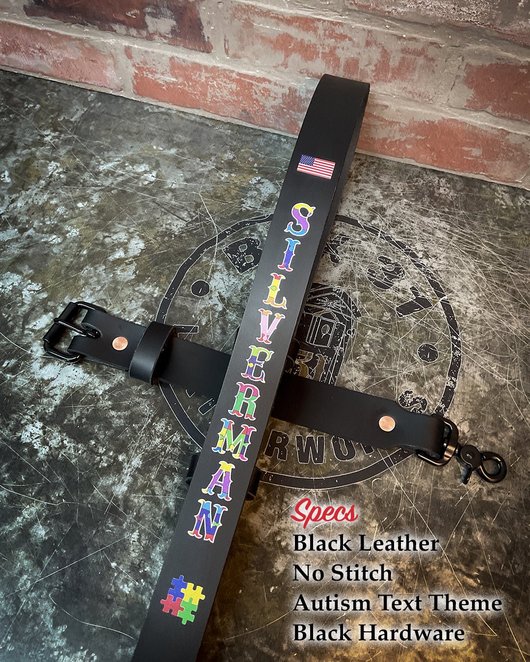 Firefighter Radio Strap — Hi - Def Custom Leather Radio Strap - Box 31 Leatherworks