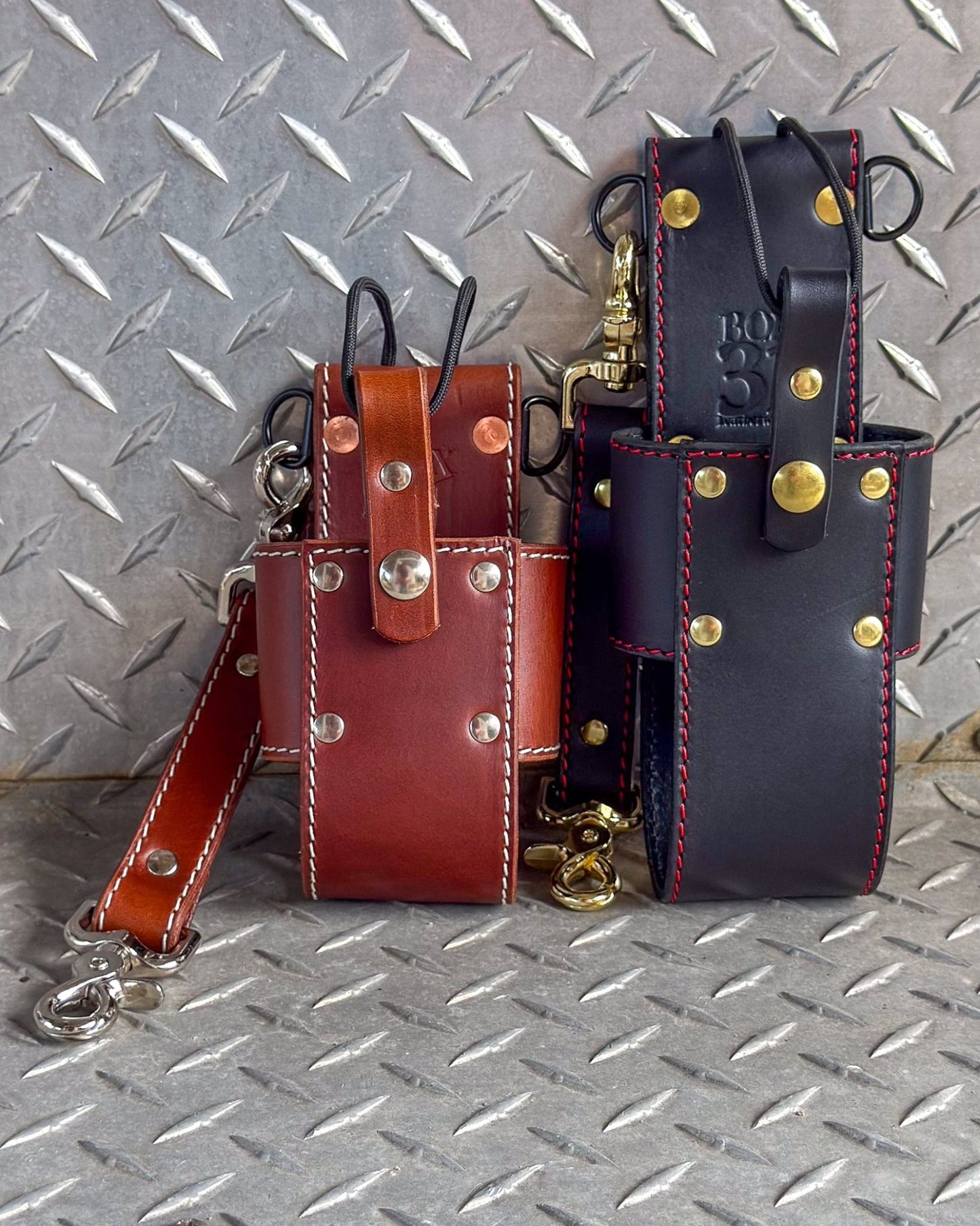 Firefighter Universal Radio Bucket - Box 31 Leatherworks