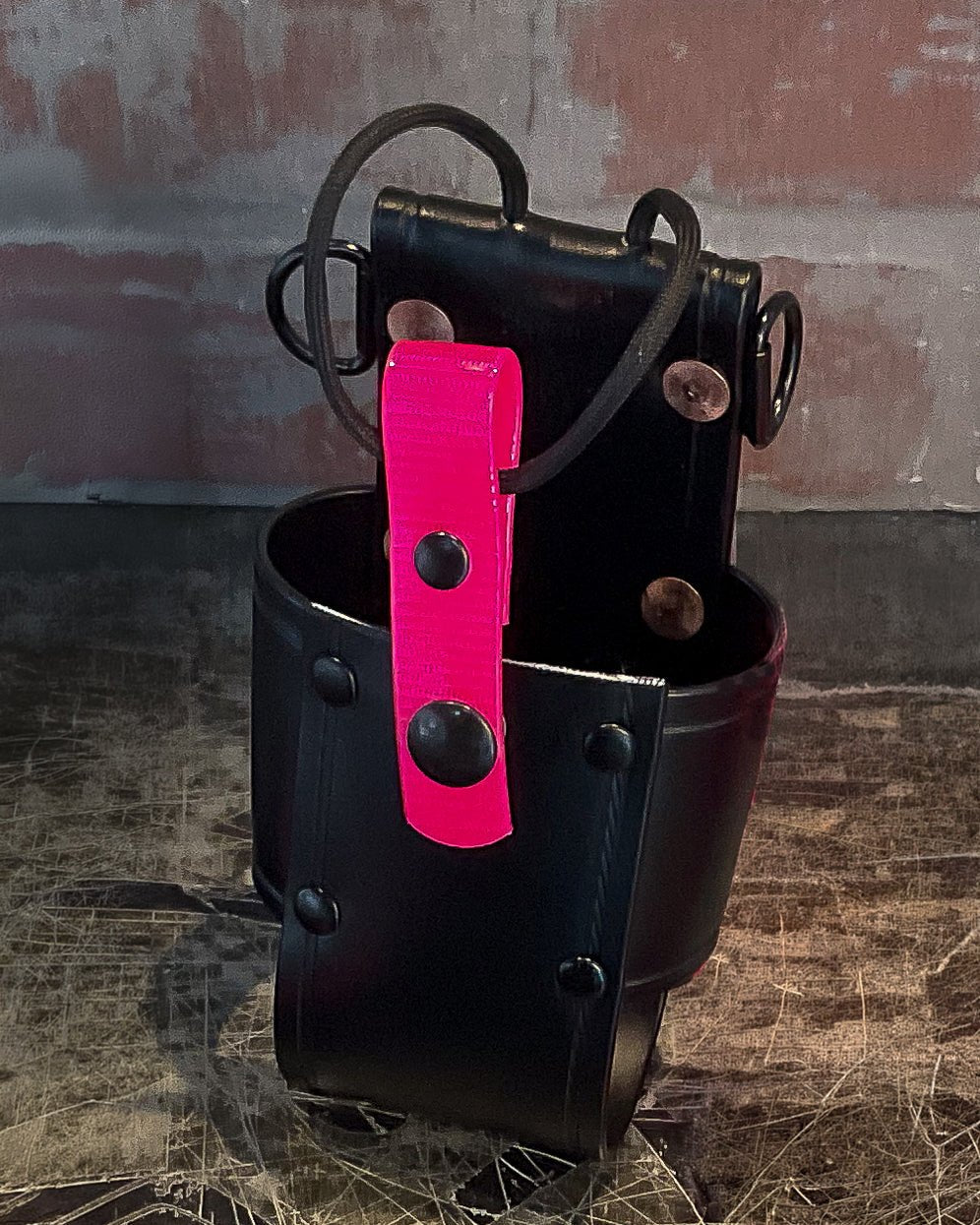 Firefighter Universal Radio Bucket - Box 31 Leatherworks
