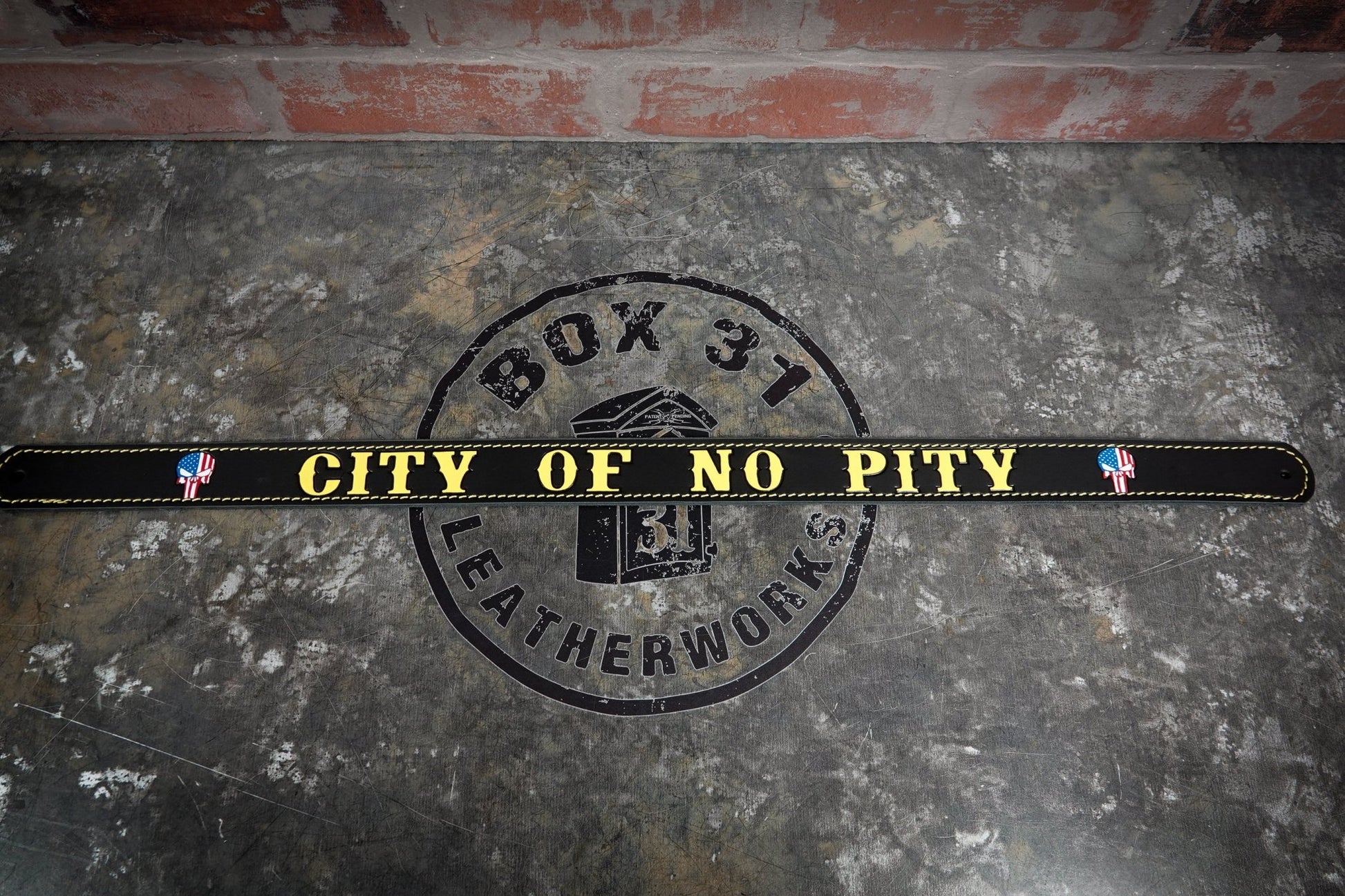 Hand - Painted Helmet Band - Box 31 Leatherworks