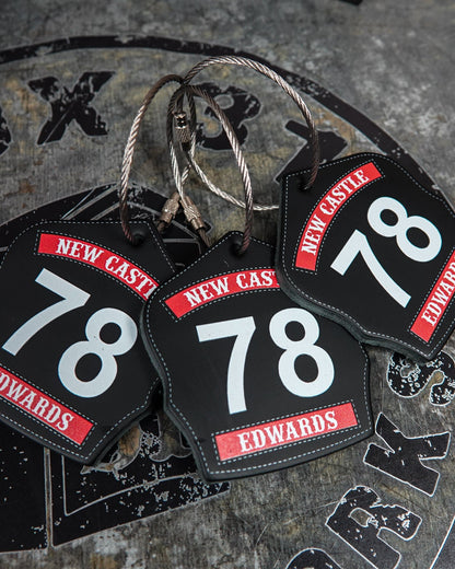 Helmet Front Keychain - Box 31 Leatherworks