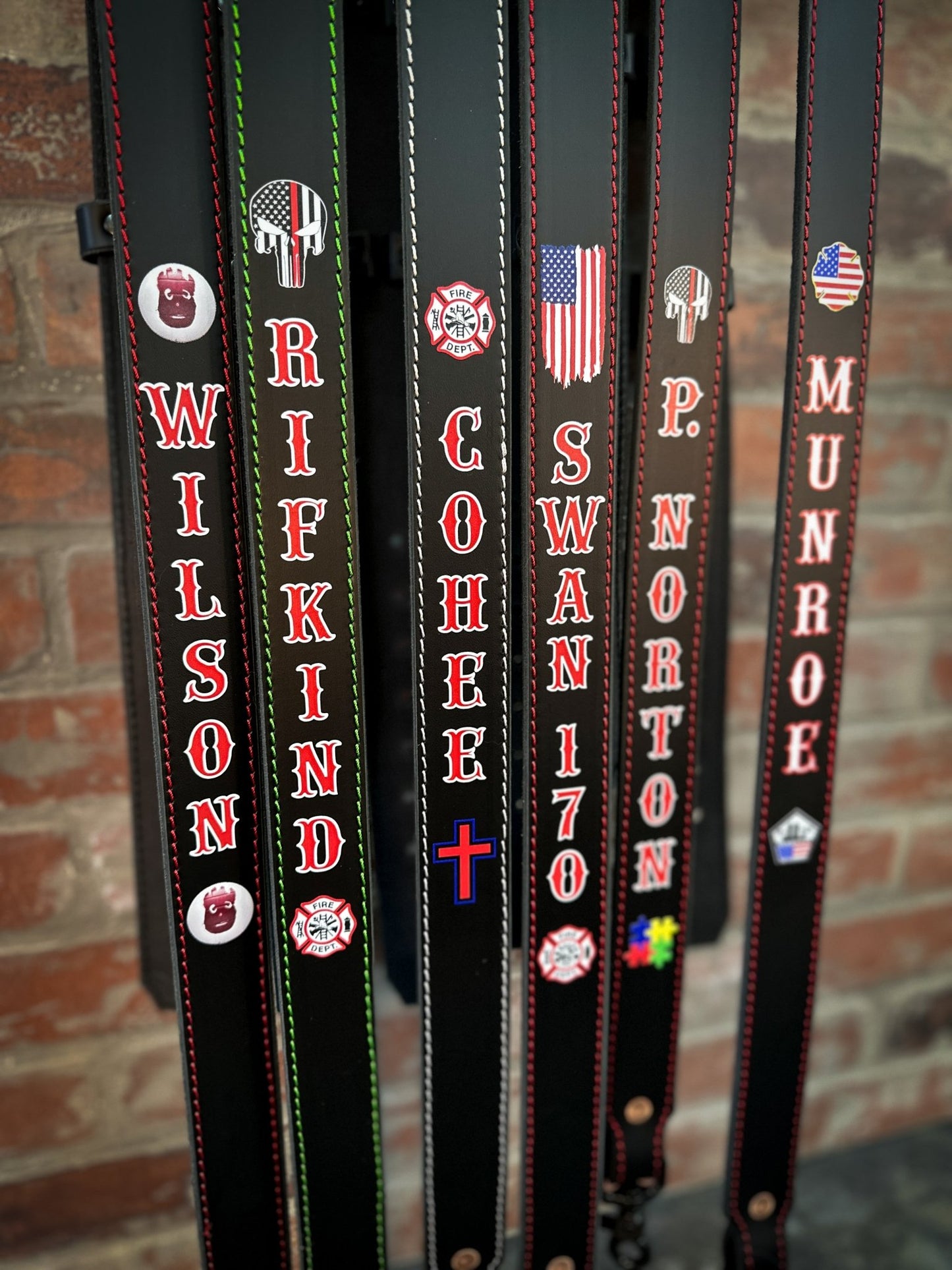 Hi - Def Leather Radio Strap Combo — Custom Fire Service Leather - Box 31 Leatherworks