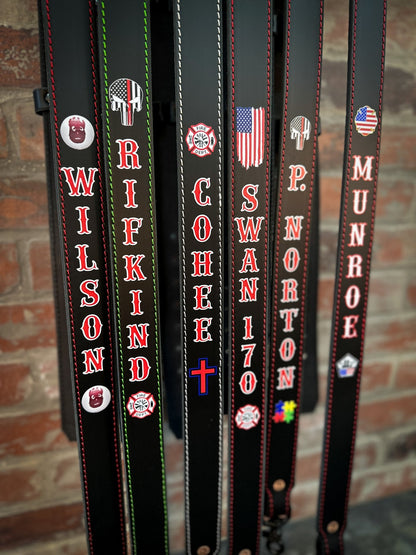 Hi - Def Leather Radio Strap Combo — Custom Fire Service Leather - Box 31 Leatherworks