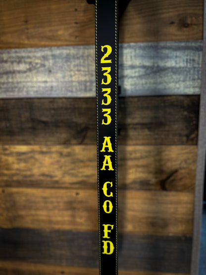 Hi - Def Leather Radio Strap Combo — Custom Fire Service Leather - Box 31 Leatherworks