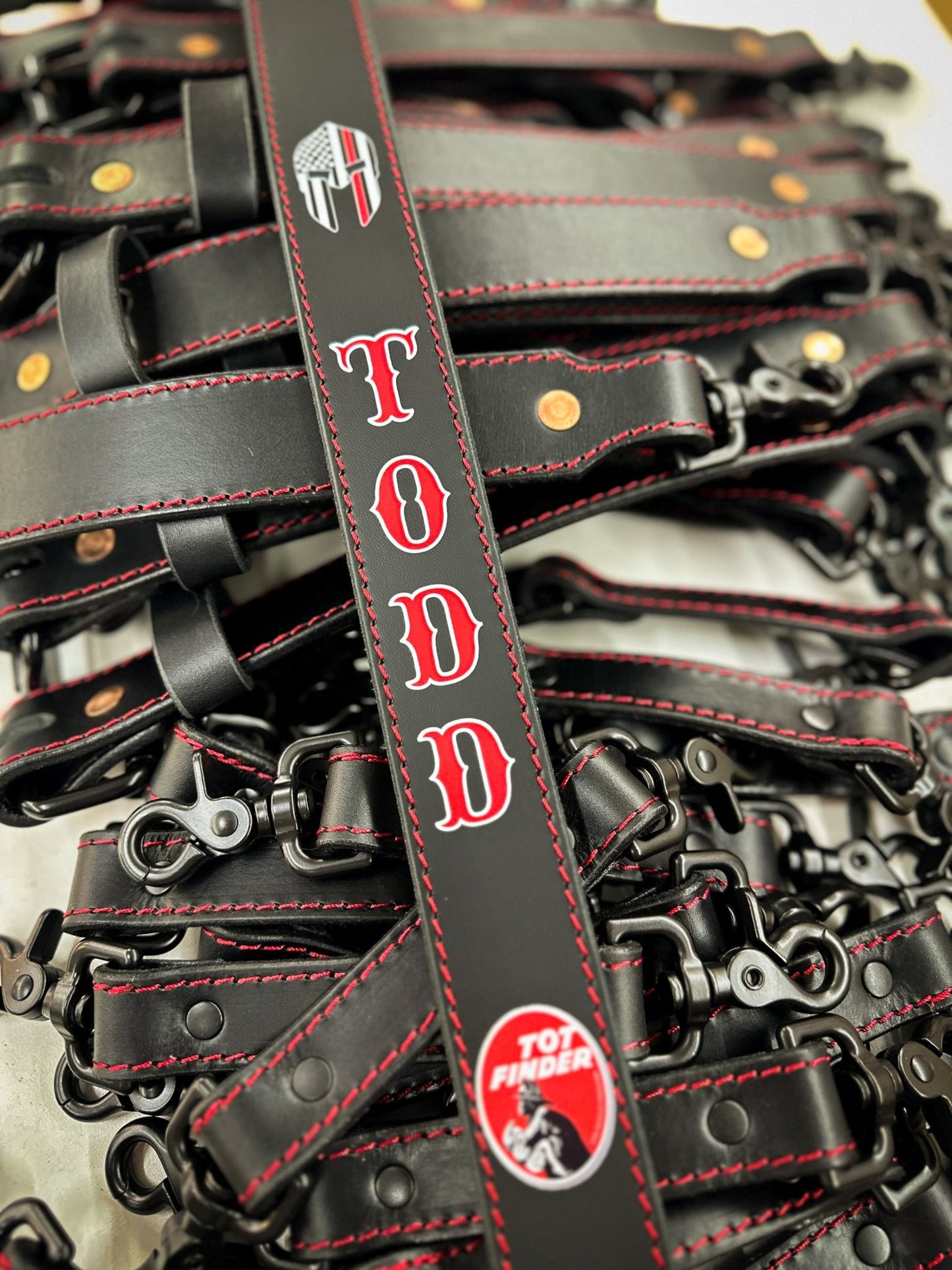 Hi - Def Leather Radio Strap Combo — Custom Fire Service Leather - Box 31 Leatherworks