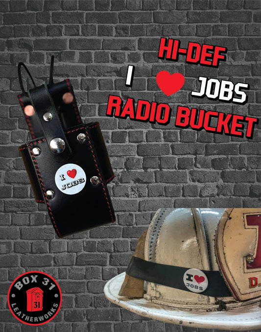 I Heart Jobs Universal Radio Bucket - Box 31 Leatherworks