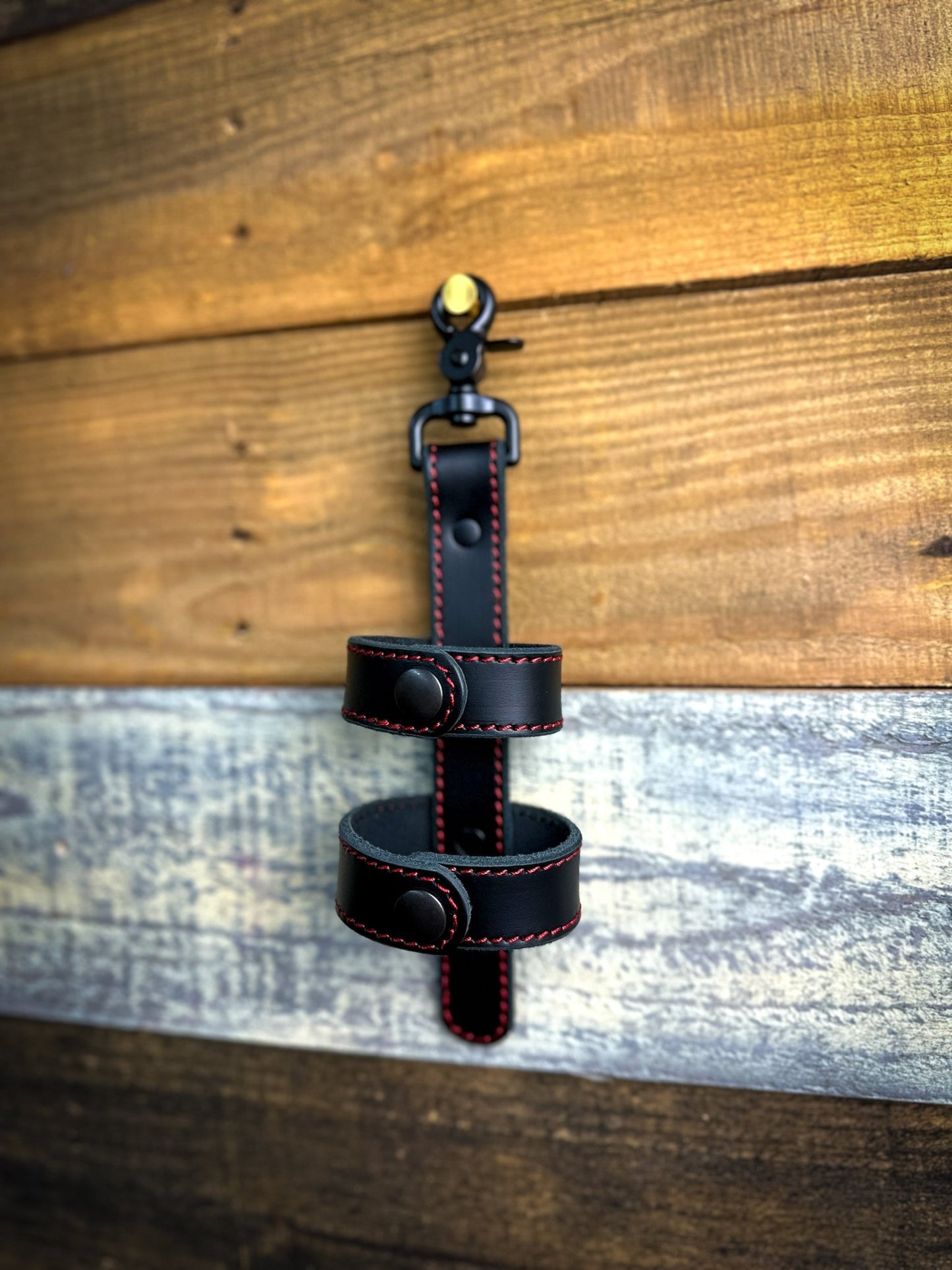 Inverted Leather Flashlight Holder - Box 31 Leatherworks