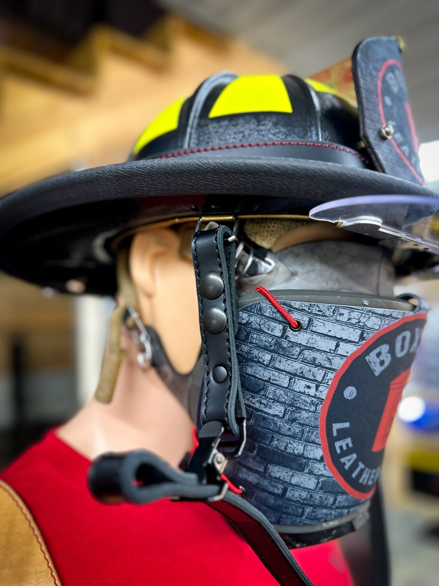 Leather Chin Straps – Fire Service Edition - Box 31 Leatherworks