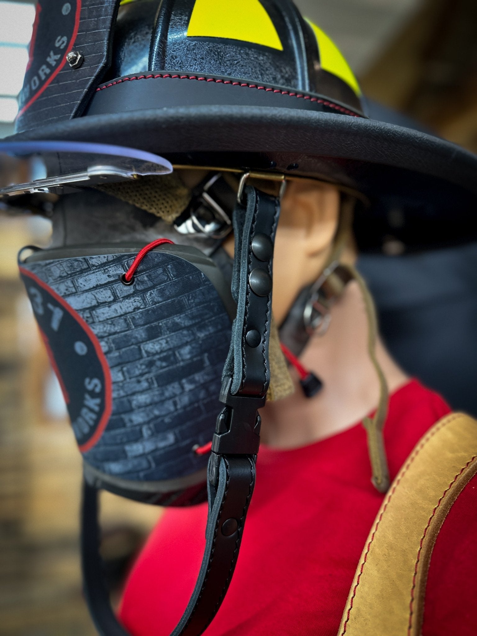 Leather Chin Straps – Fire Service Edition - Box 31 Leatherworks
