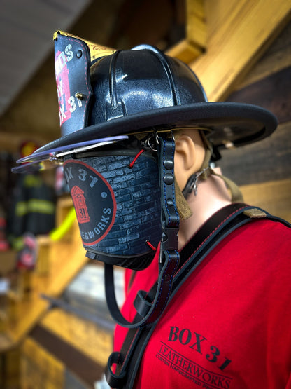 Leather Chin Straps – Fire Service Edition - Box 31 Leatherworks