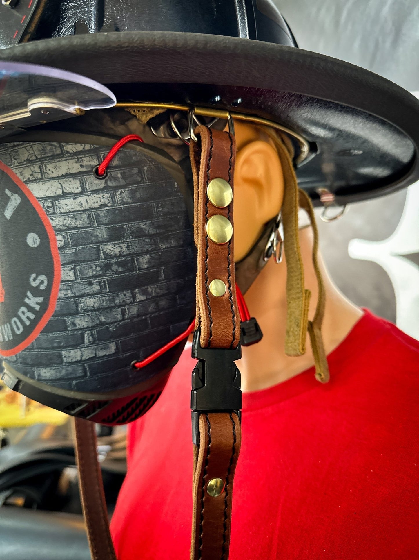 Leather Chin Straps – Fire Service Edition - Box 31 Leatherworks