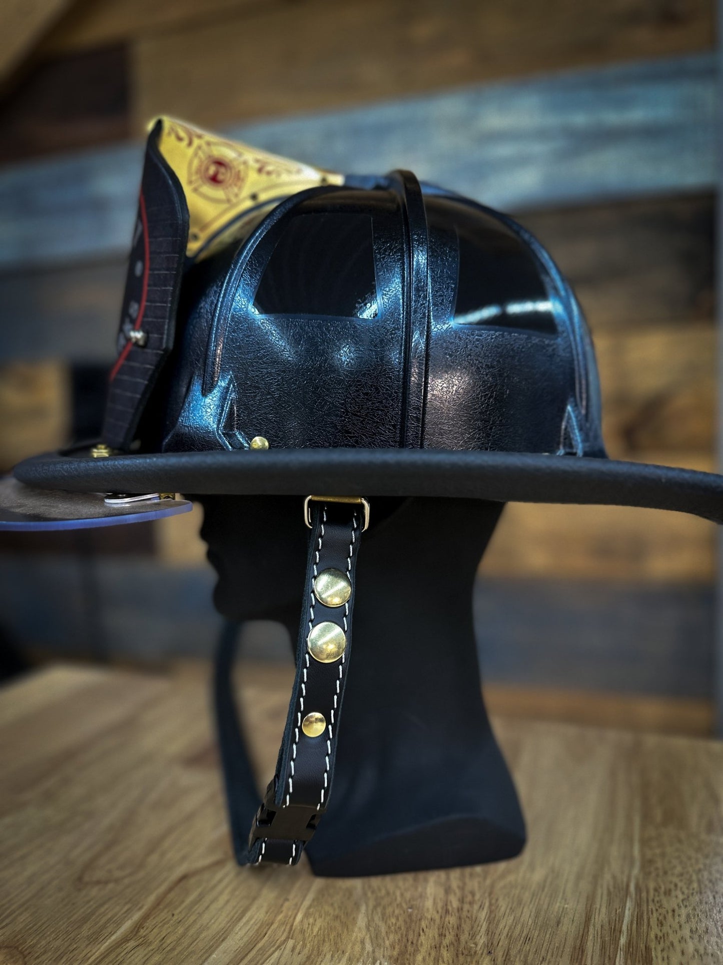 Leather Chin Straps – Fire Service Edition - Box 31 Leatherworks