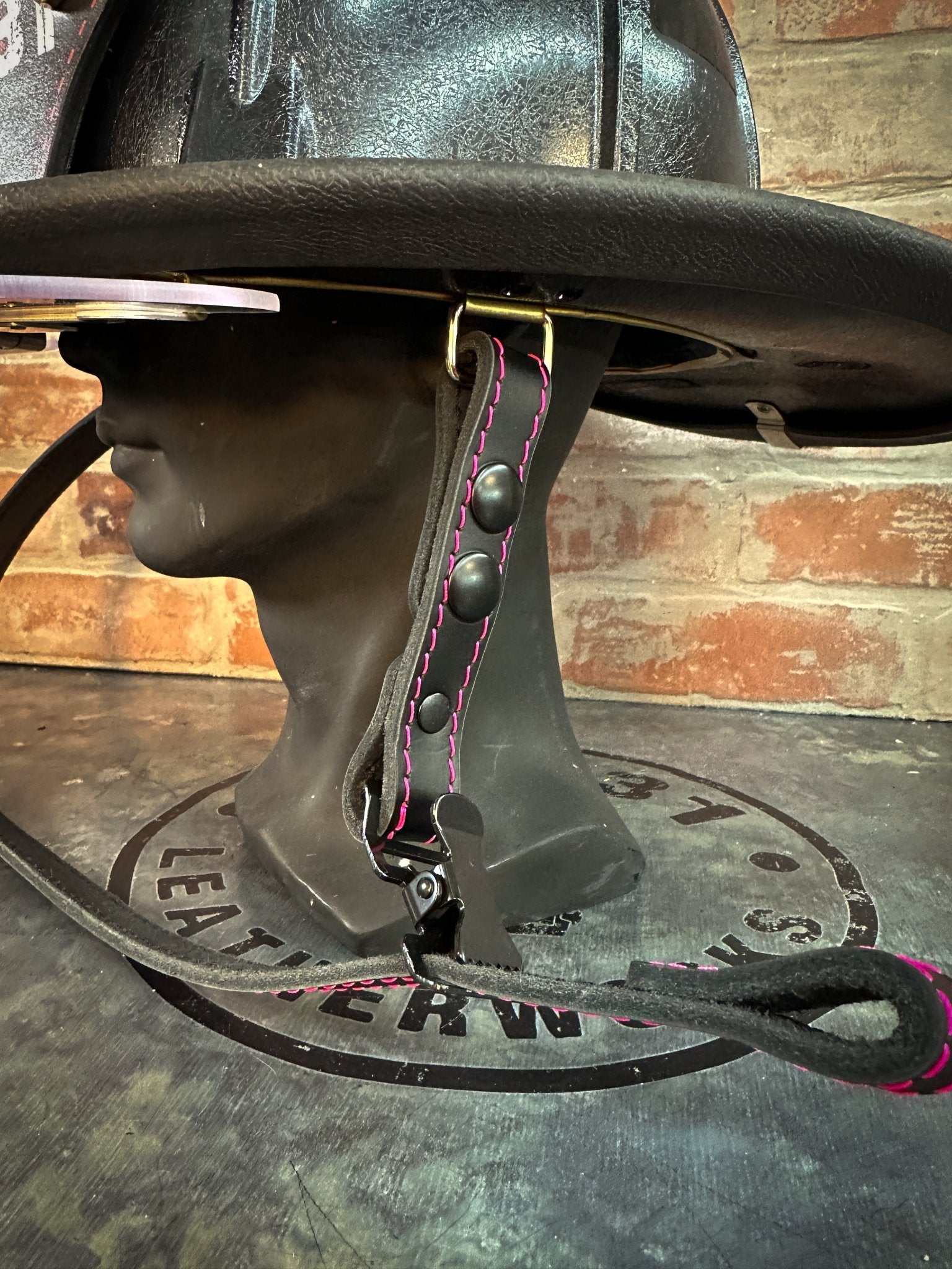 Leather Chin Straps – Fire Service Edition - Box 31 Leatherworks